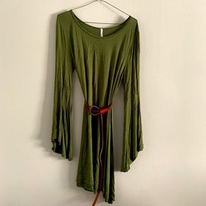 Forest Green Flowy Dress